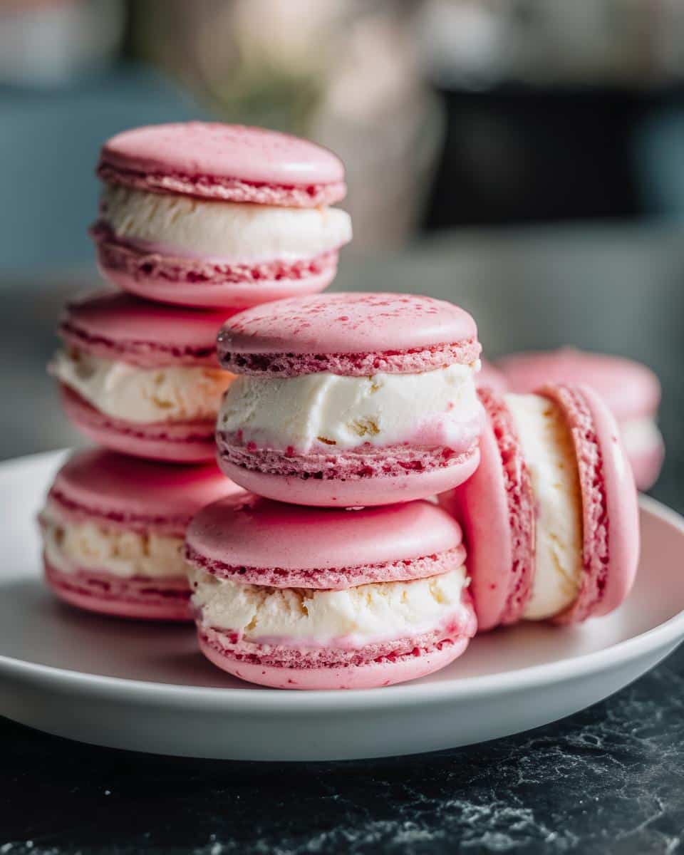 Macaron Ice Cream Sandwiches - detail 2