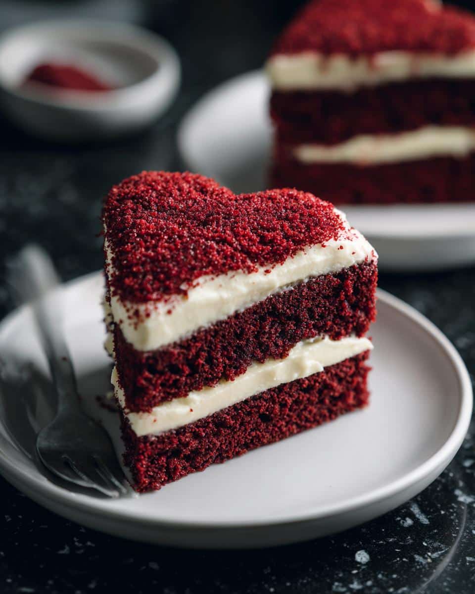 Mini Heart Red Velvet Cakes - detail 1