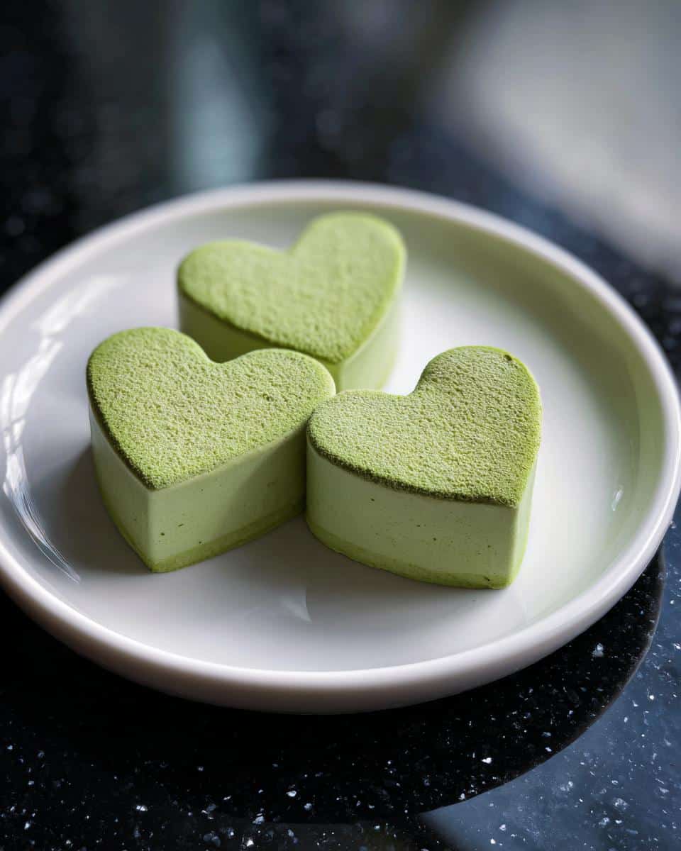Mint Matcha Mousse Hearts - detail 1