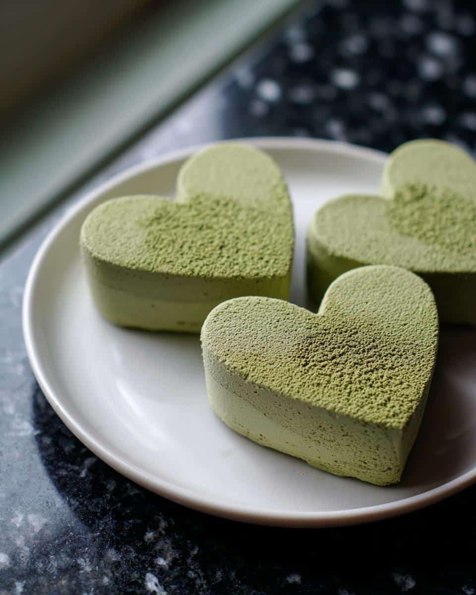 Mint Matcha Mousse Hearts - detail 3