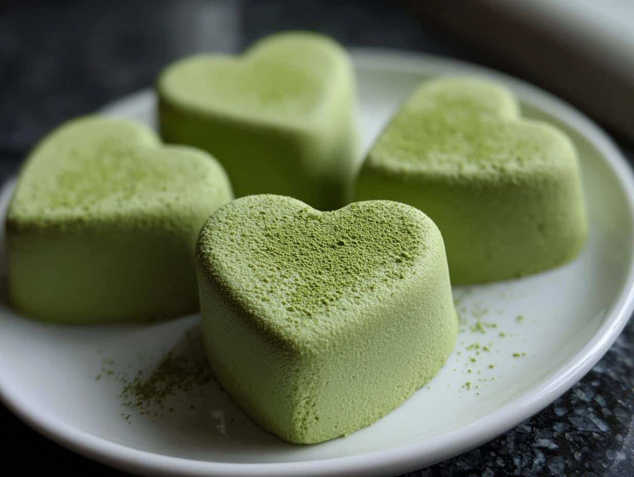 Mint Matcha Mousse Hearts