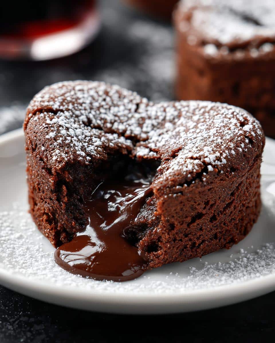 Molten Lava Heart Cakes - detail 2