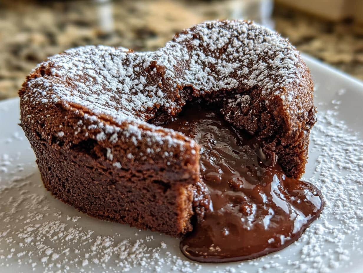 25-Minute Molten Lava Heart Cakes, Irresistible Chocolate Bliss