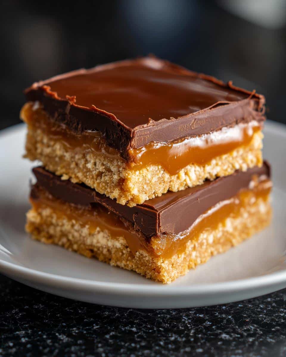 No-Bake Caramel Chocolate Bars - detail 1