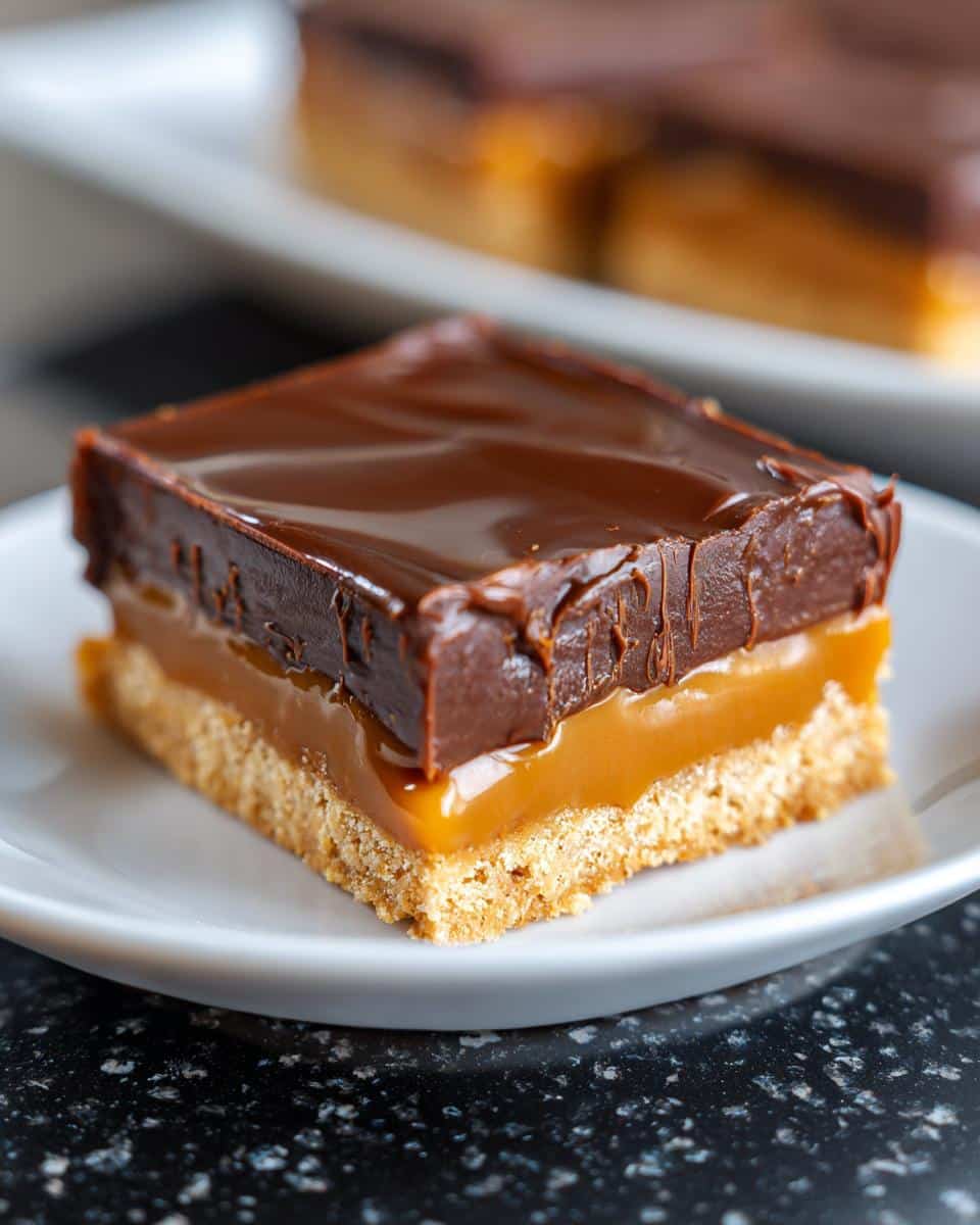 No-Bake Caramel Chocolate Bars - detail 3