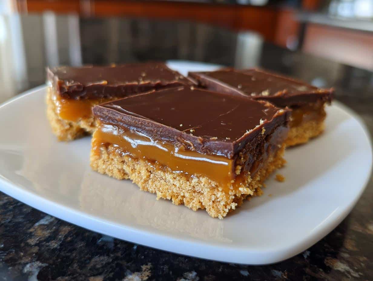 20-Minute No-Bake Caramel Chocolate Bars – Irresistible Bliss