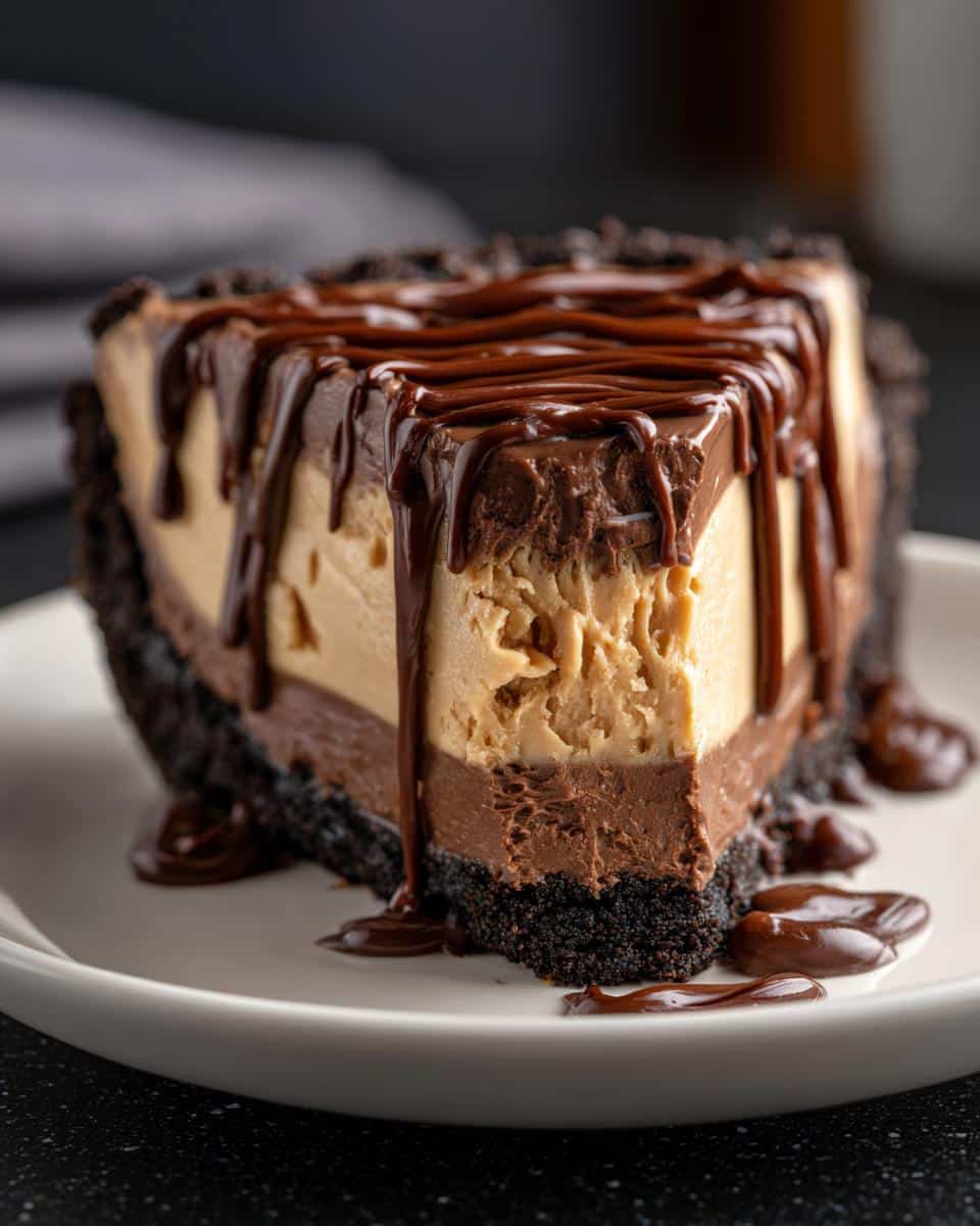 No-Bake Chocolate Peanut Butter Pie - detail 1