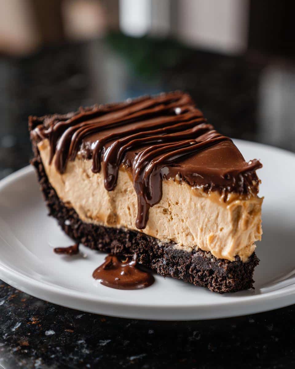 No-Bake Chocolate Peanut Butter Pie - detail 2