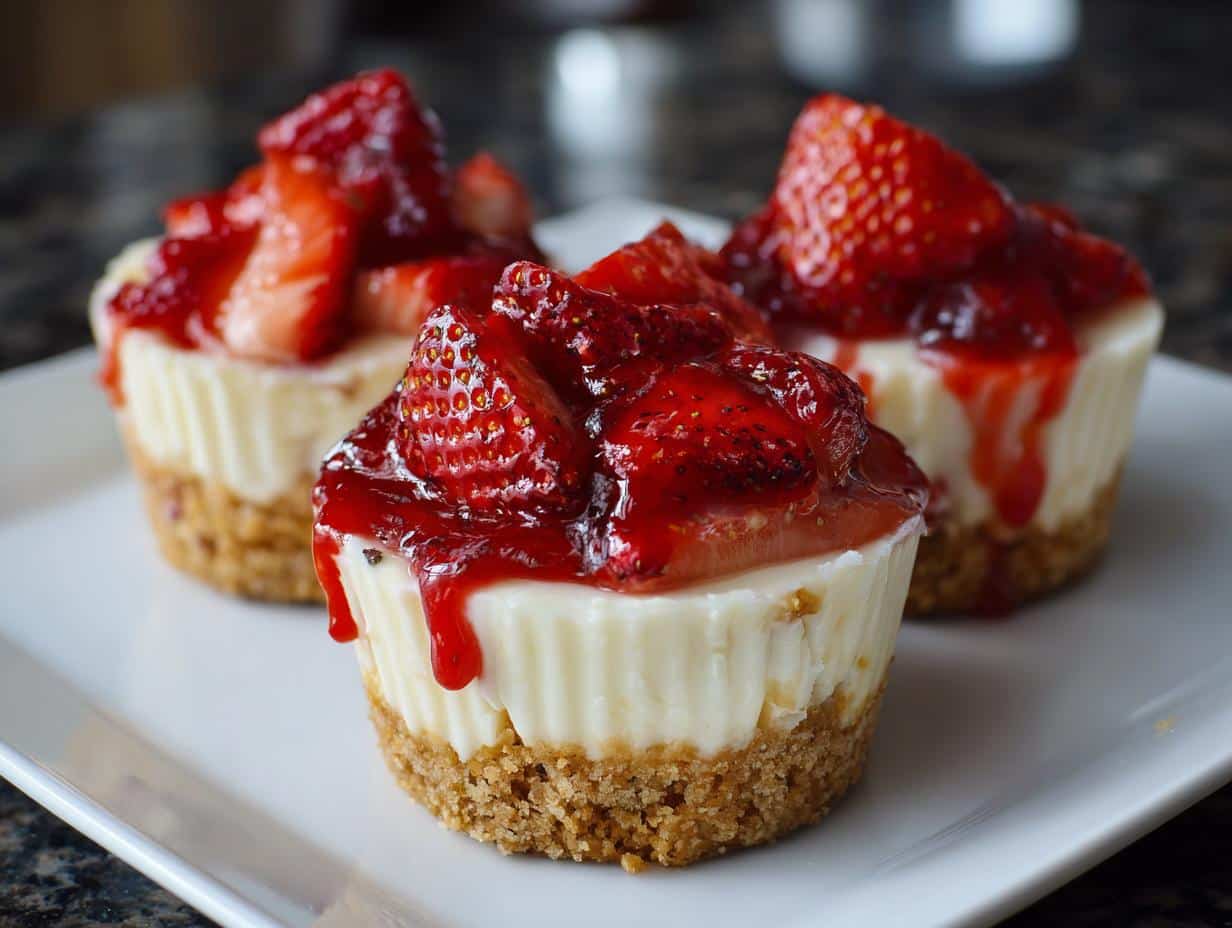 No-Bake Strawberry Cheesecake Cups