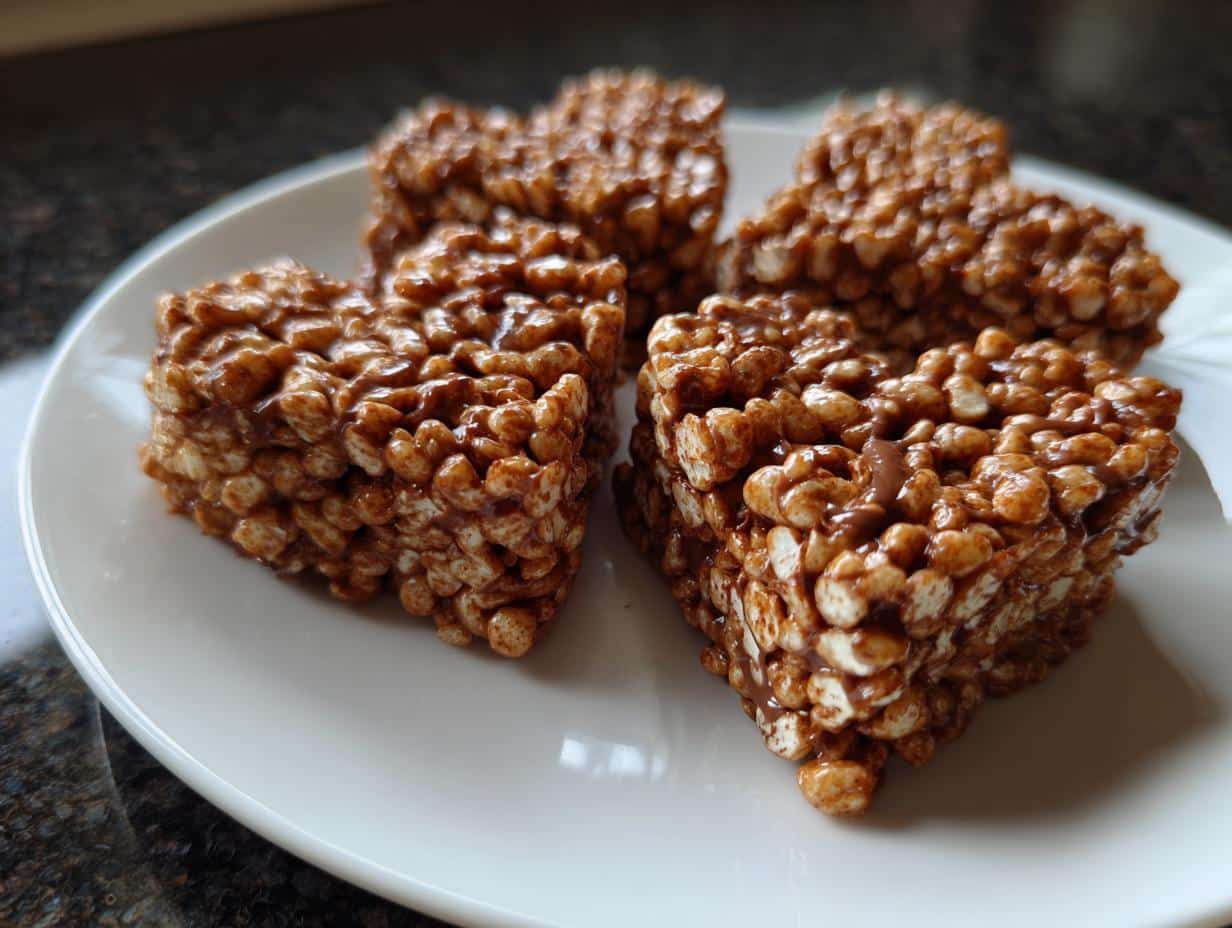 Irresistible Nutella Rice Krispie Hearts in 15 Minutes