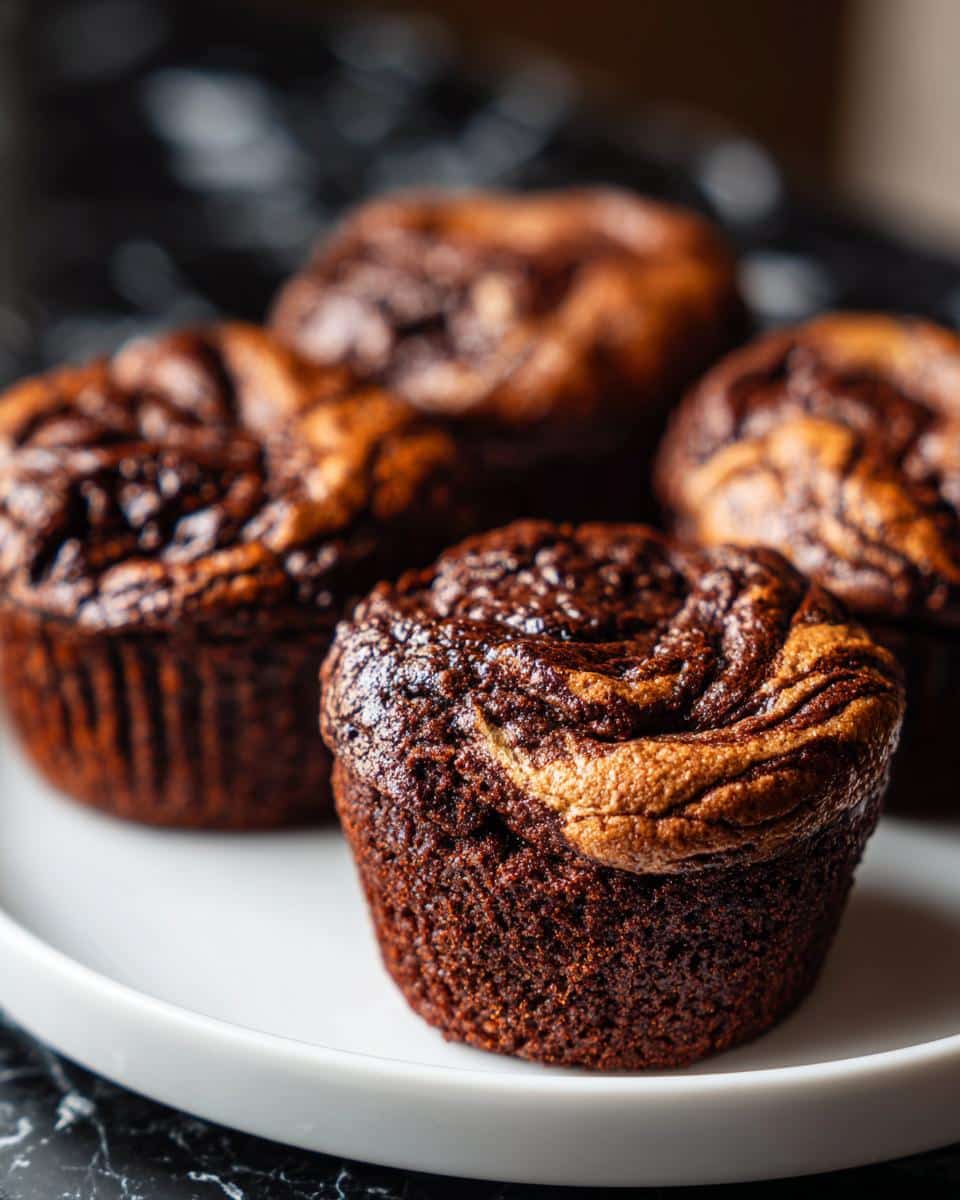 Nutella Swirl Brownie Cups - detail 1