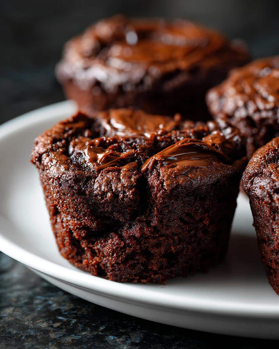 Nutella Swirl Brownie Cups - detail 3
