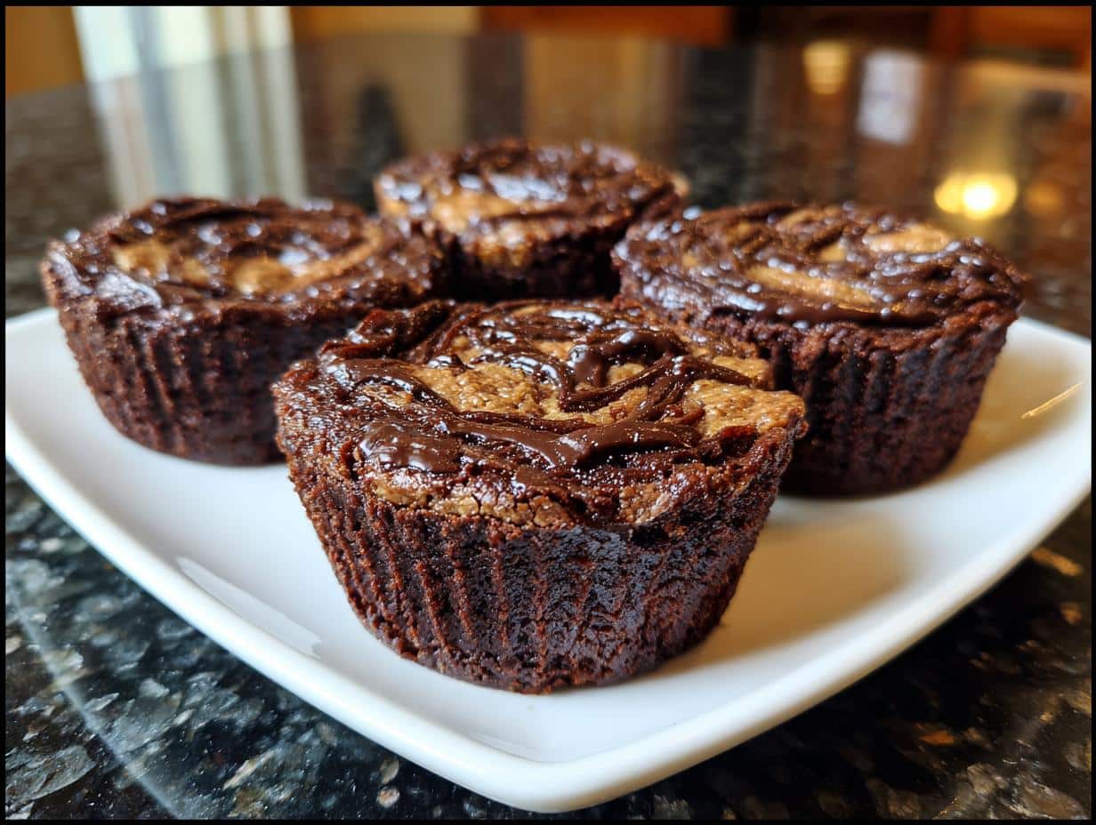Irresistible Nutella Swirl Brownie Cups in 20 Minutes