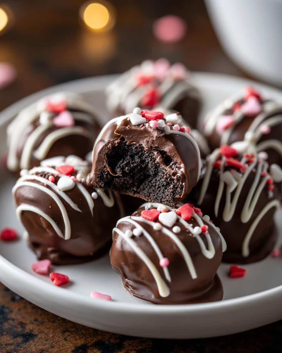 Oreo Truffle Valentine Bites - detail 1