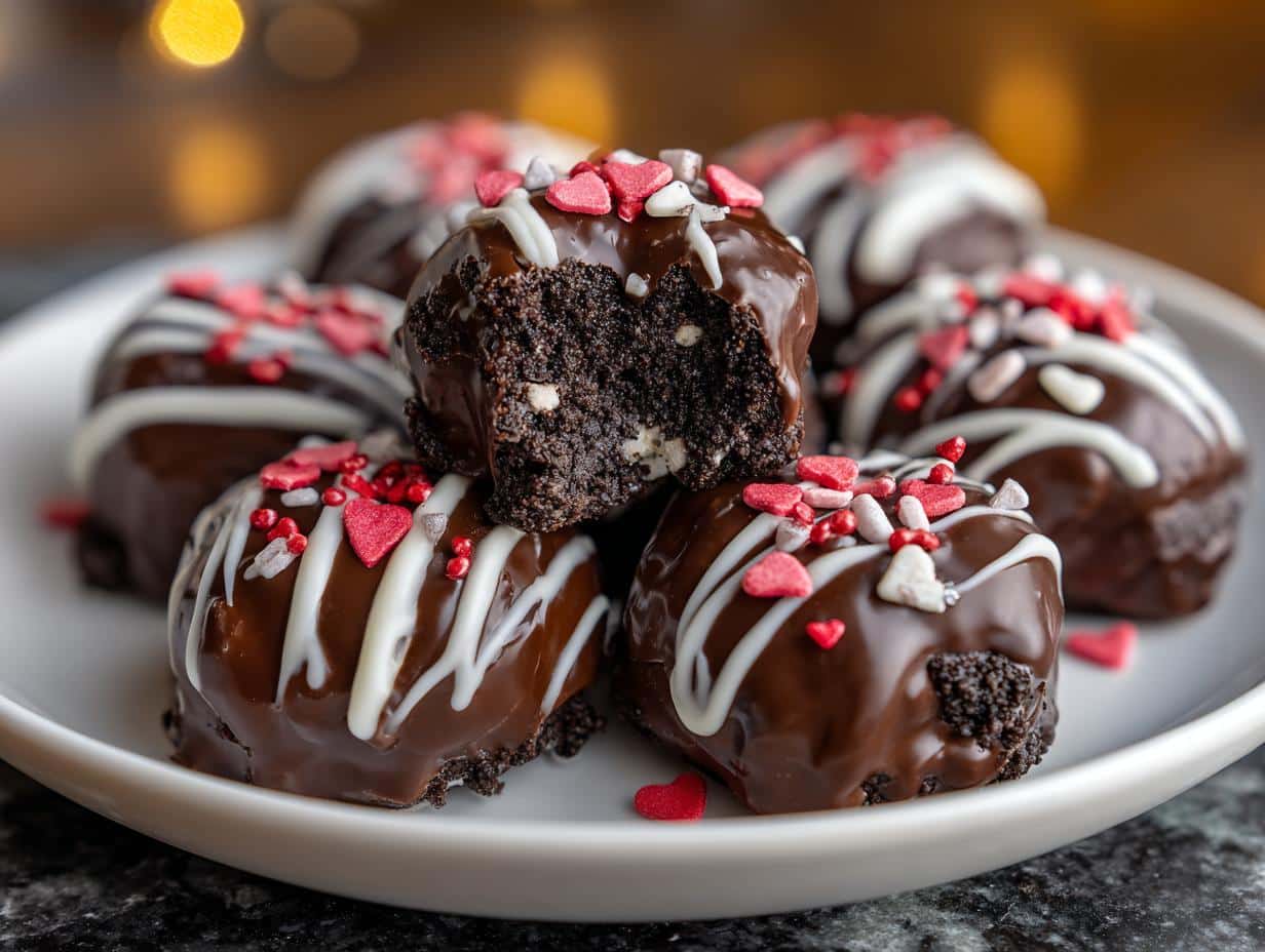 Oreo Truffle Valentine Bites