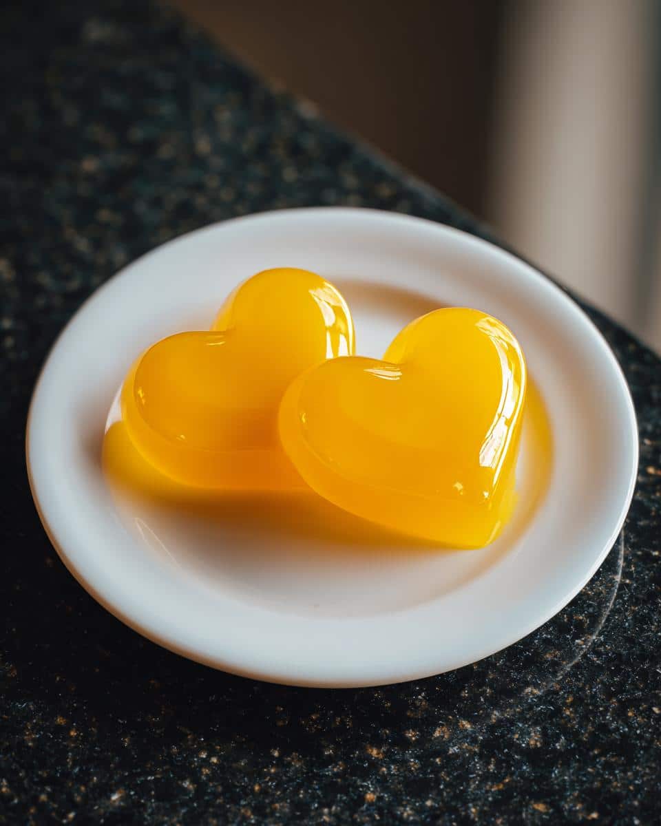Passionfruit Jelly Hearts - detail 1