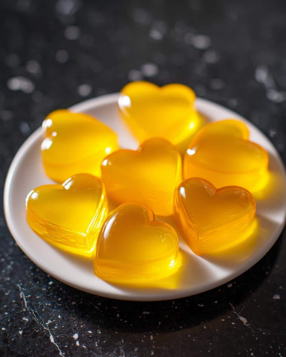 Passionfruit Jelly Hearts - detail 4