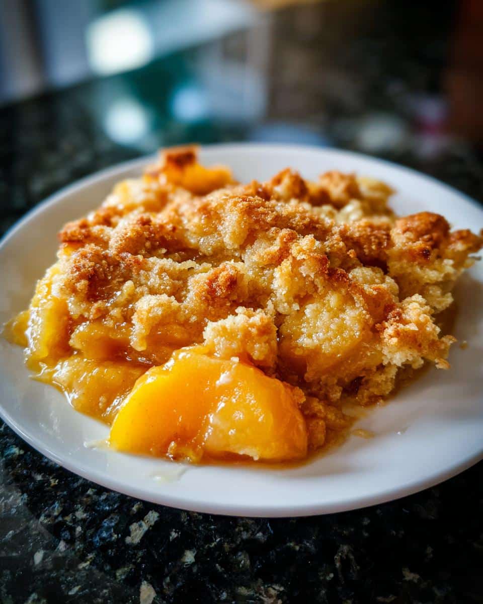 Peach Dump Cake - detail 2