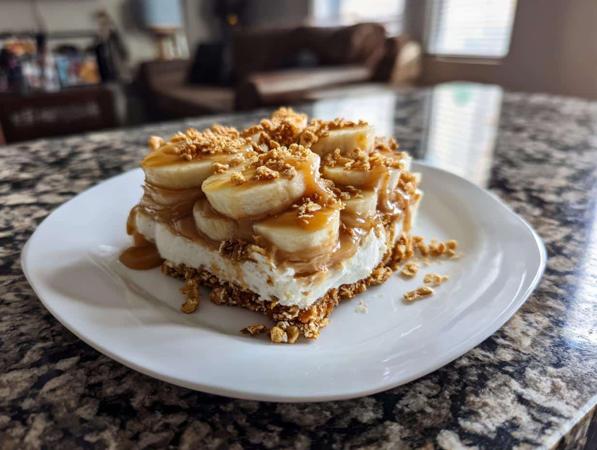 10-Minute Peanut Butter Banana Dessert So Good It’s Addictive