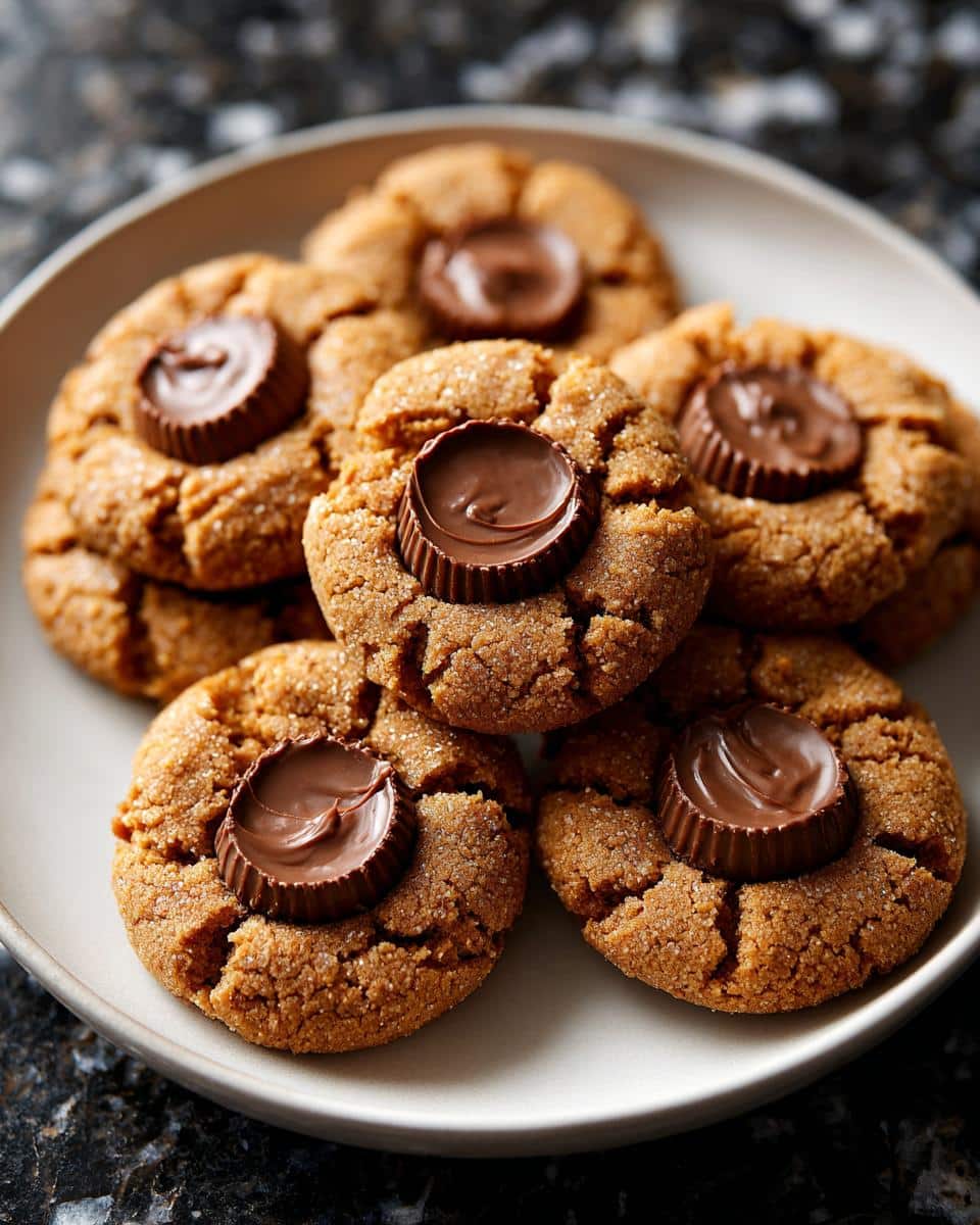 Peanut Butter Cup Thumbprint Cookies - detail 3