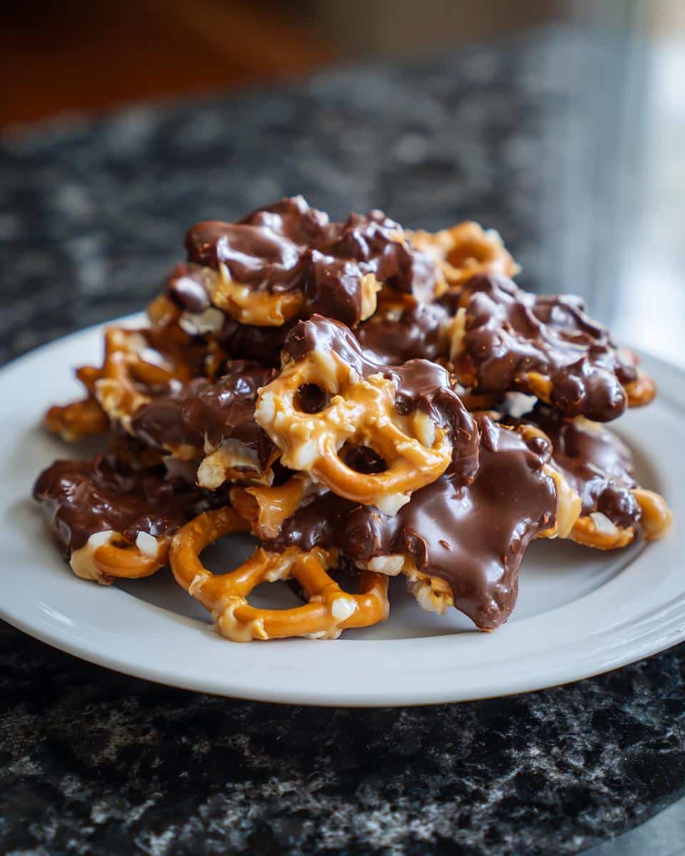 Peanut Butter Pretzel Clusters - detail 1