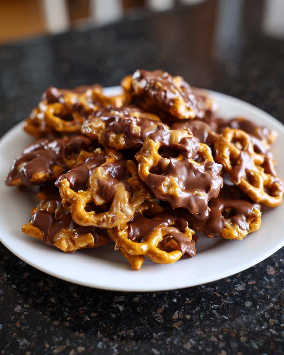 Peanut Butter Pretzel Clusters - detail 2