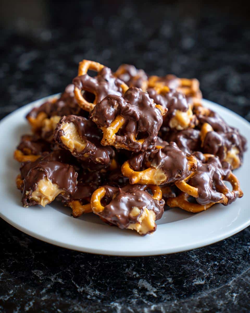 Peanut Butter Pretzel Clusters - detail 3