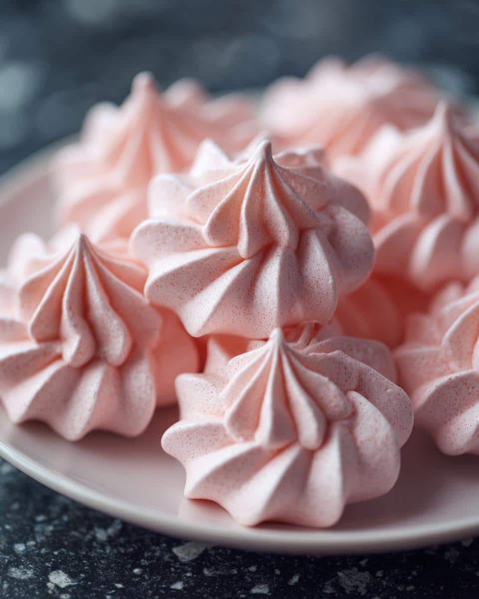 Pink Petal Meringue Nests - detail 1