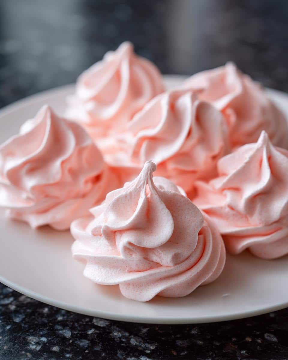 Pink Petal Meringue Nests - detail 2