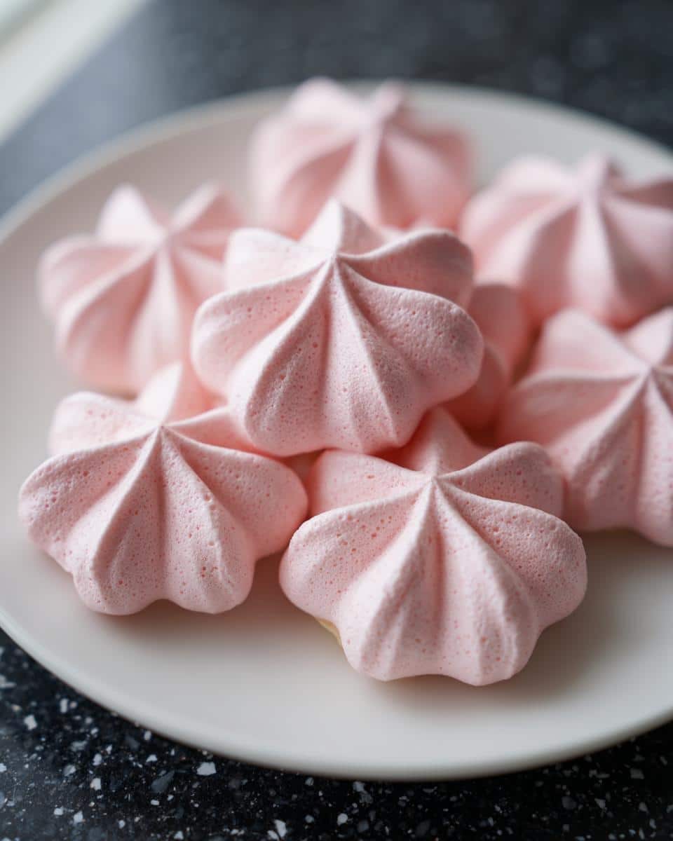 Pink Petal Meringue Nests - detail 3