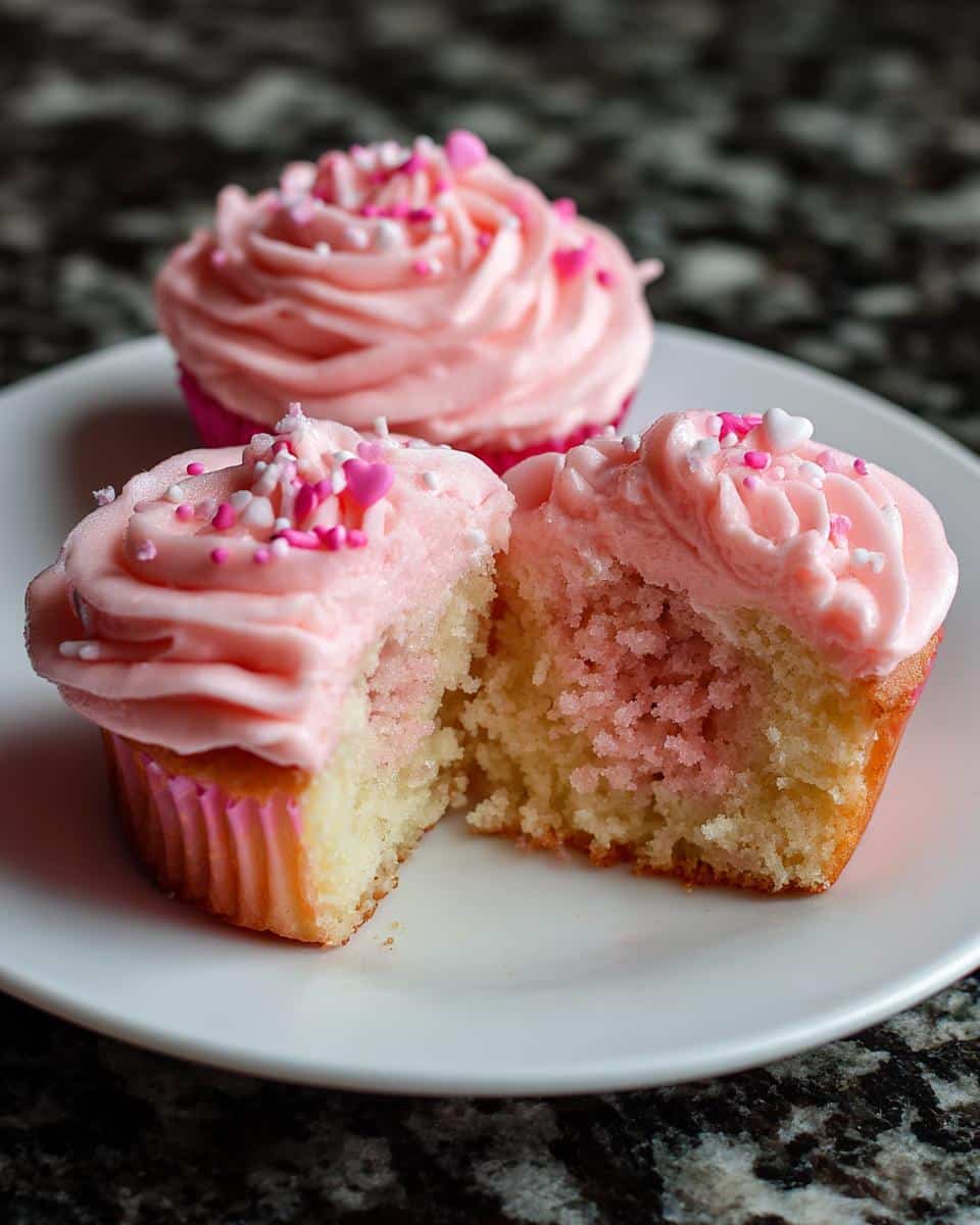 Pretty-in-Pink Valentine Cupcakes - detail 2