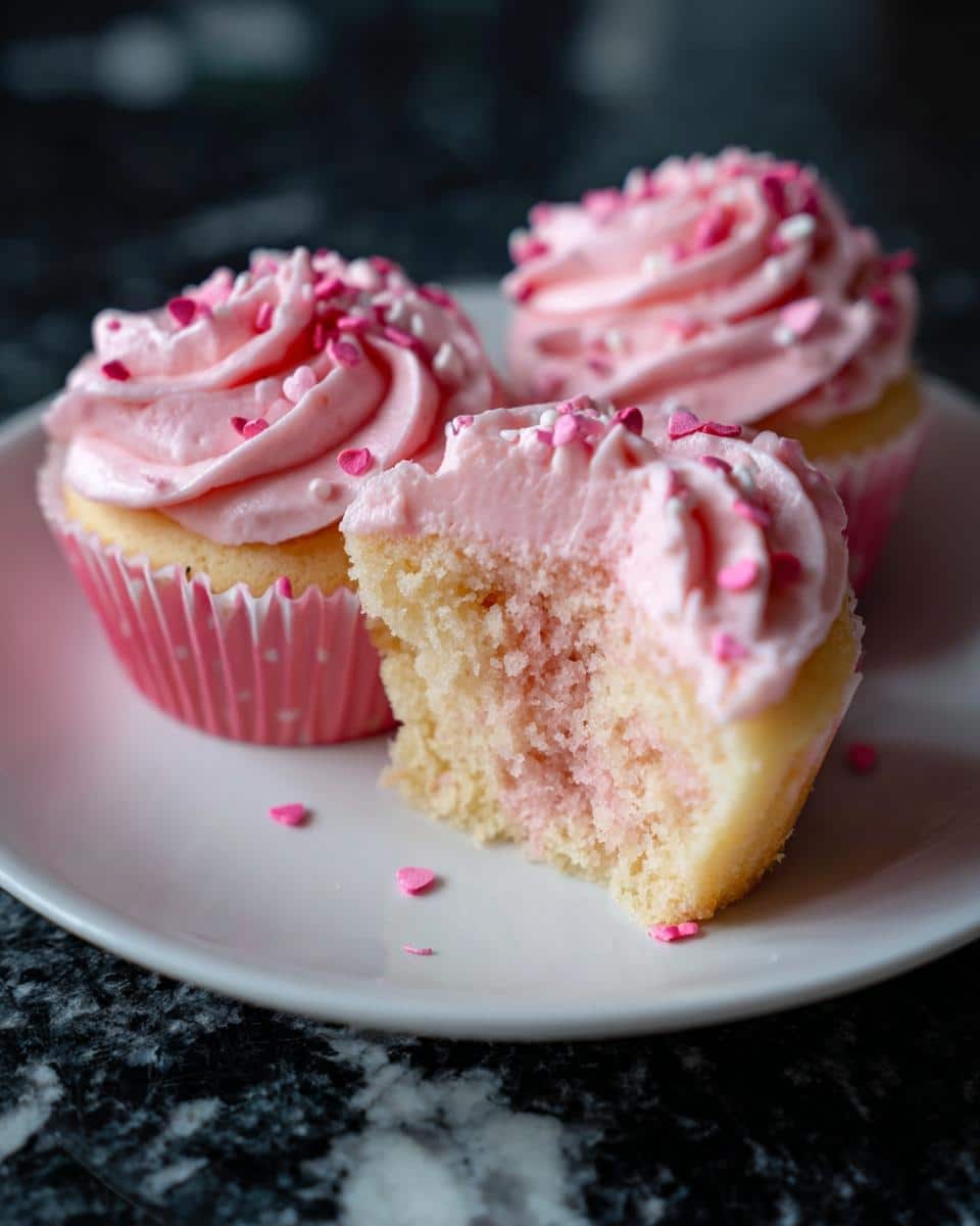 Pretty-in-Pink Valentine Cupcakes - detail 3