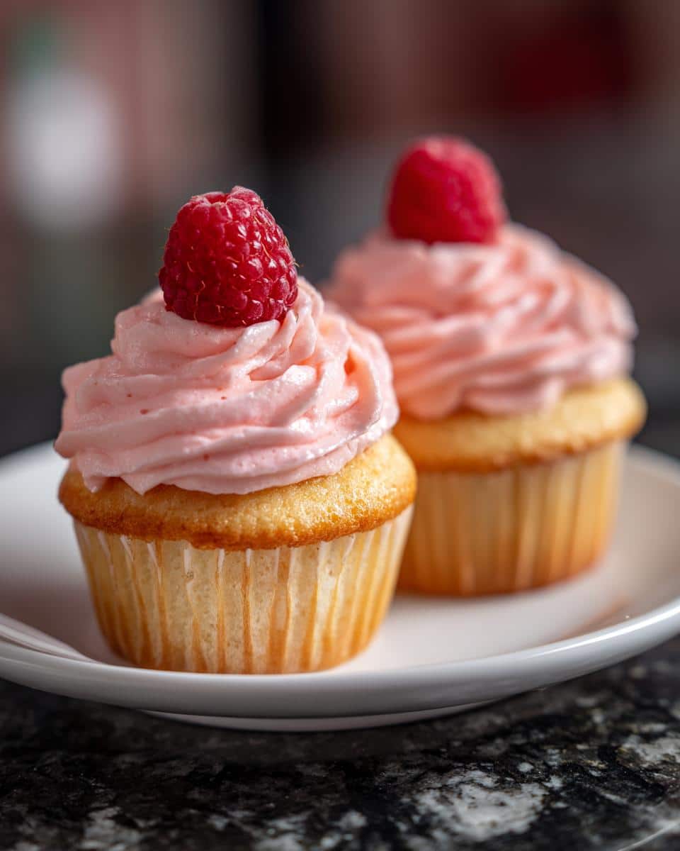 Raspberry Champagne Cupcakes - detail 1