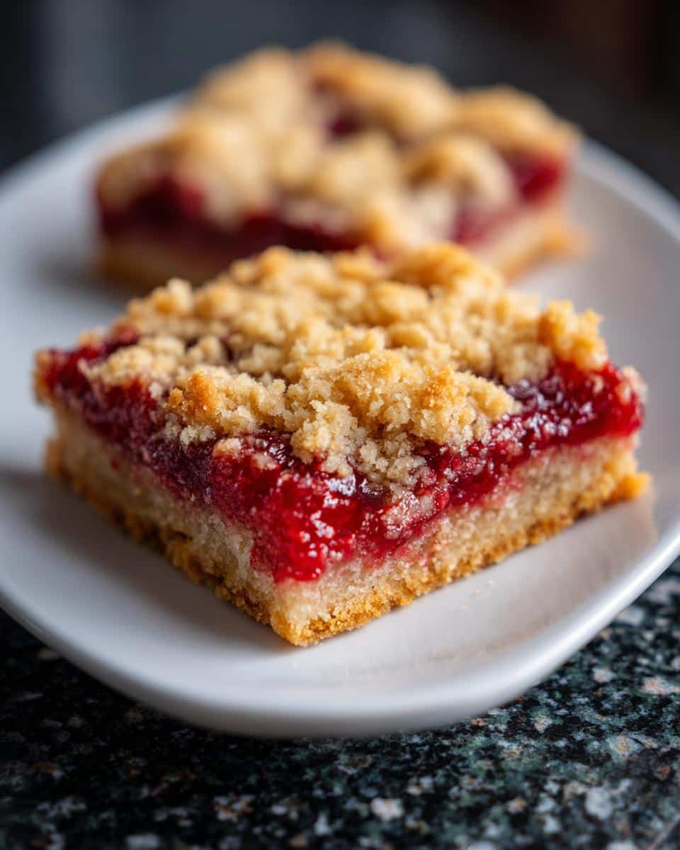 Raspberry Crumble Cookie Bars - detail 3