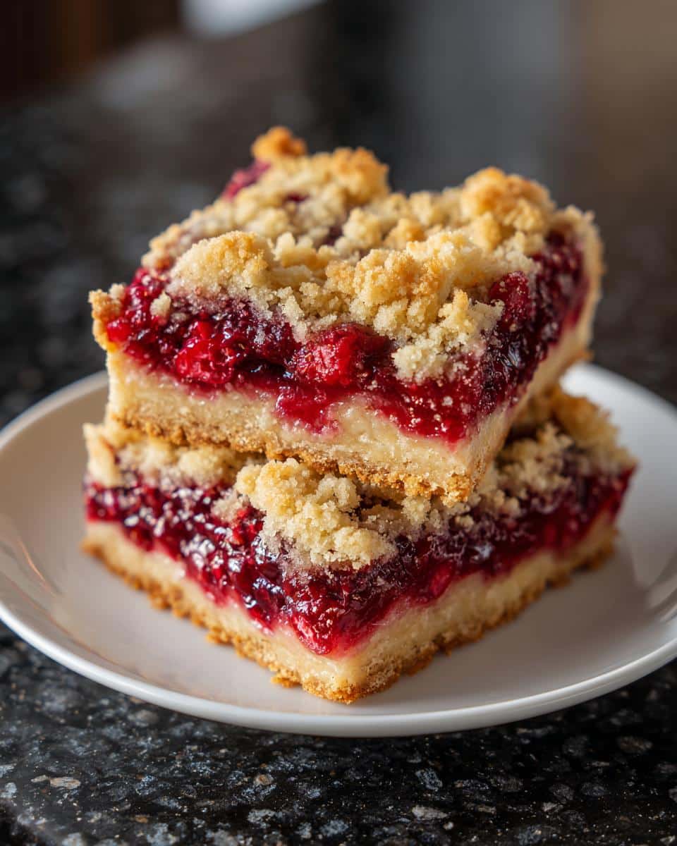 Raspberry Crumble Cookie Bars - detail 4