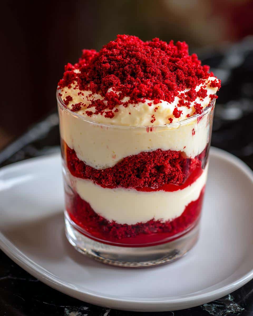 Red Velvet Cheesecake Parfaits - detail 3