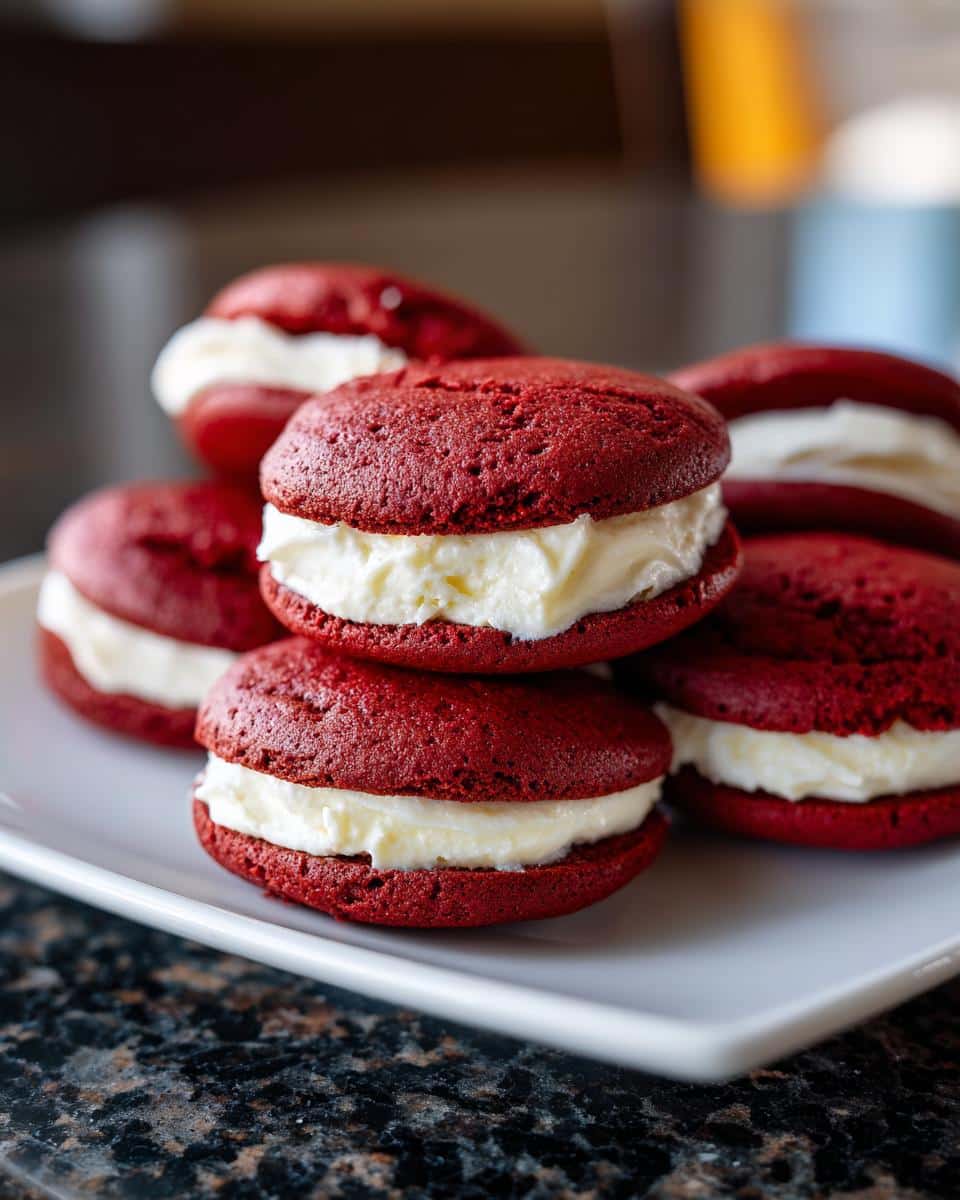 Red Velvet Whoopie Pie Cookies - detail 2