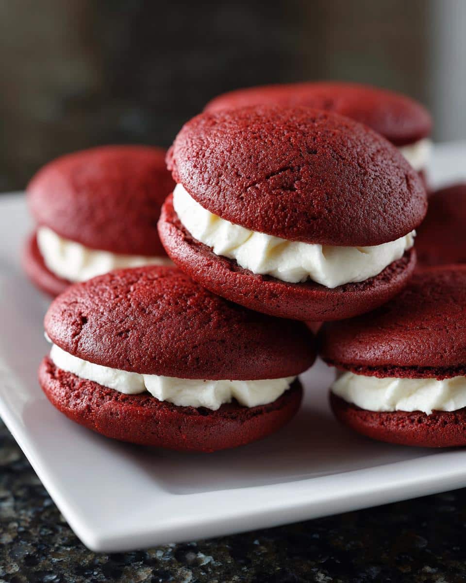 Red Velvet Whoopie Pie Cookies - detail 3