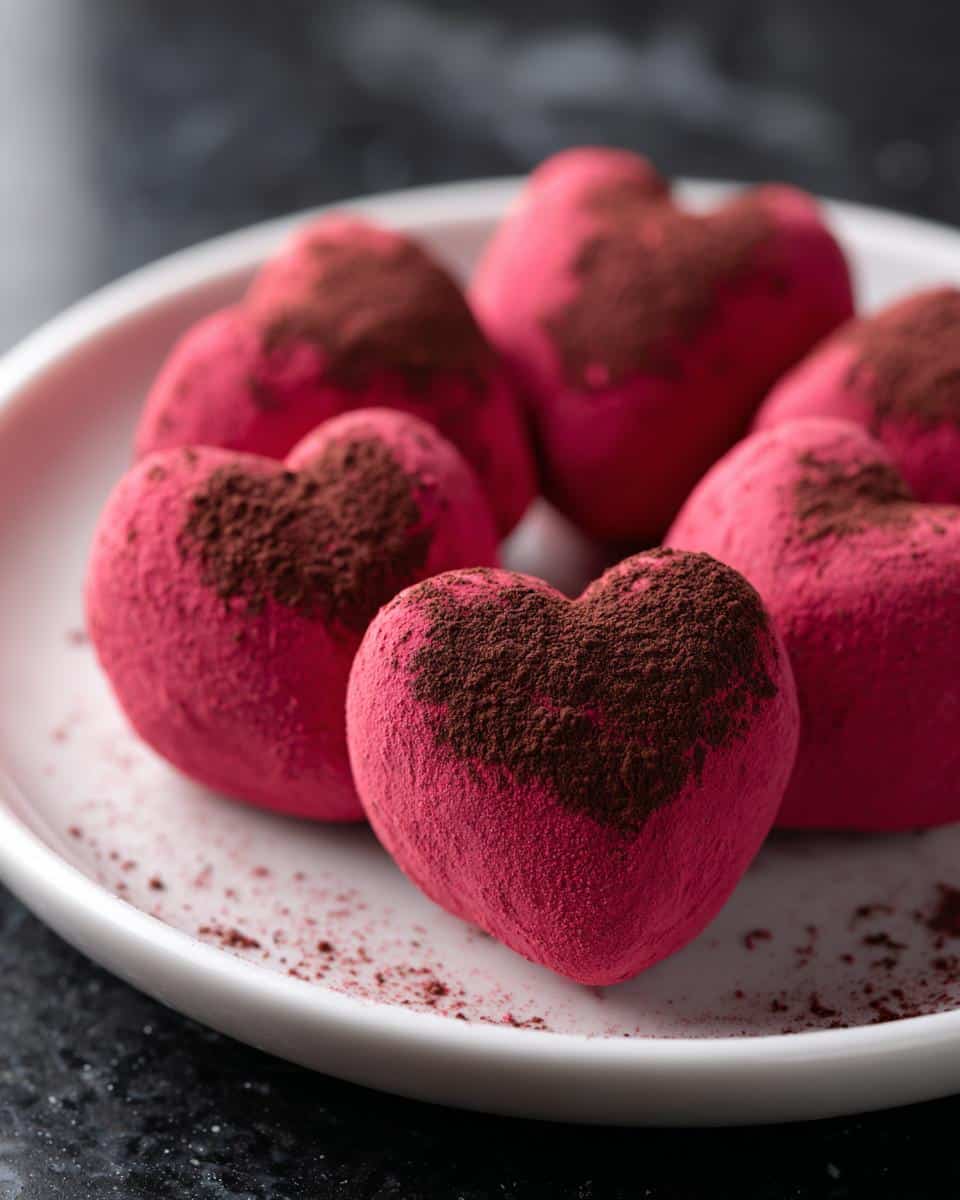 Ruby Chocolate Truffle Hearts - detail 3