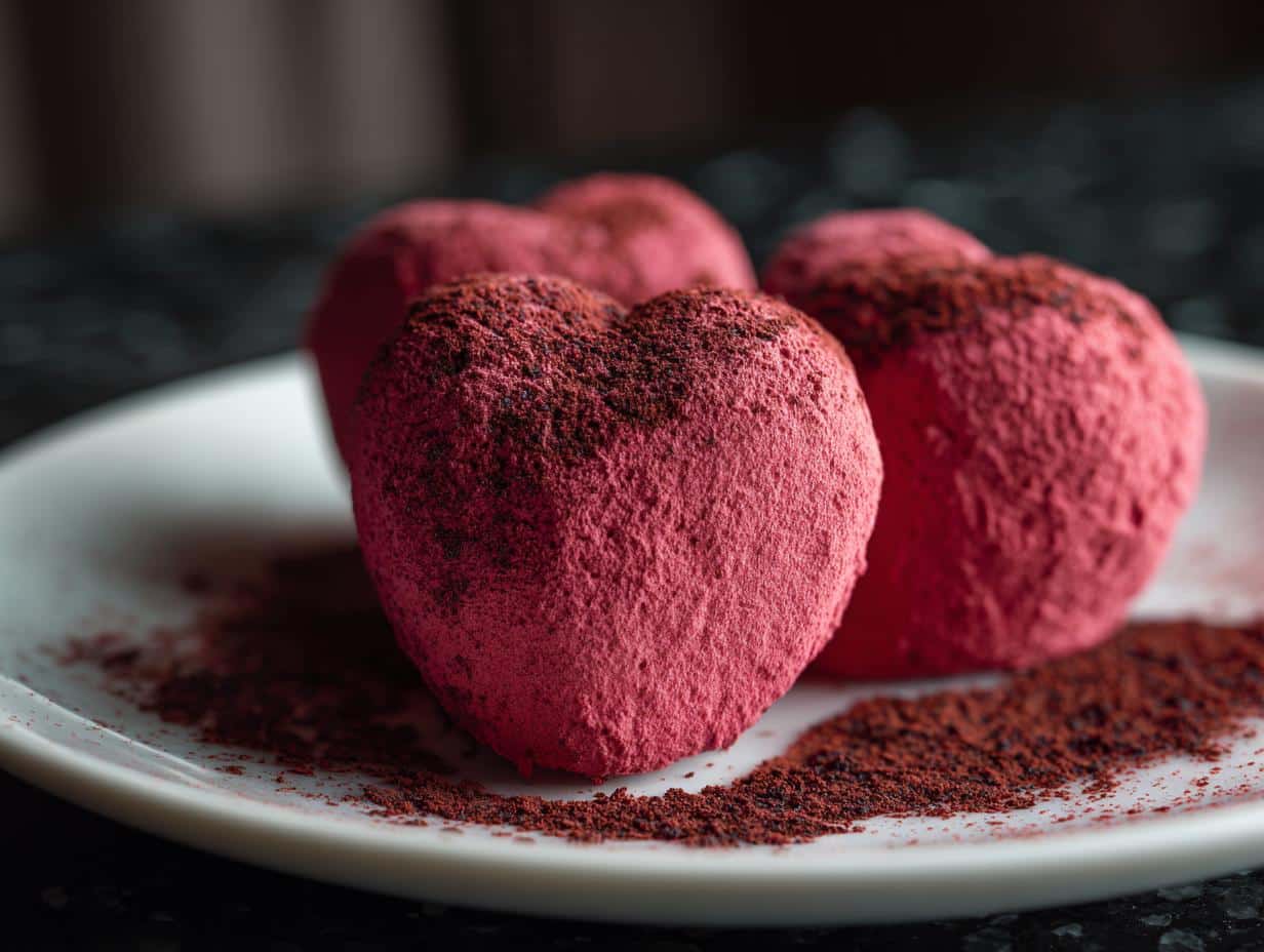 25-Minute Ruby Chocolate Truffle Hearts – Irresistibly Sweet Bliss