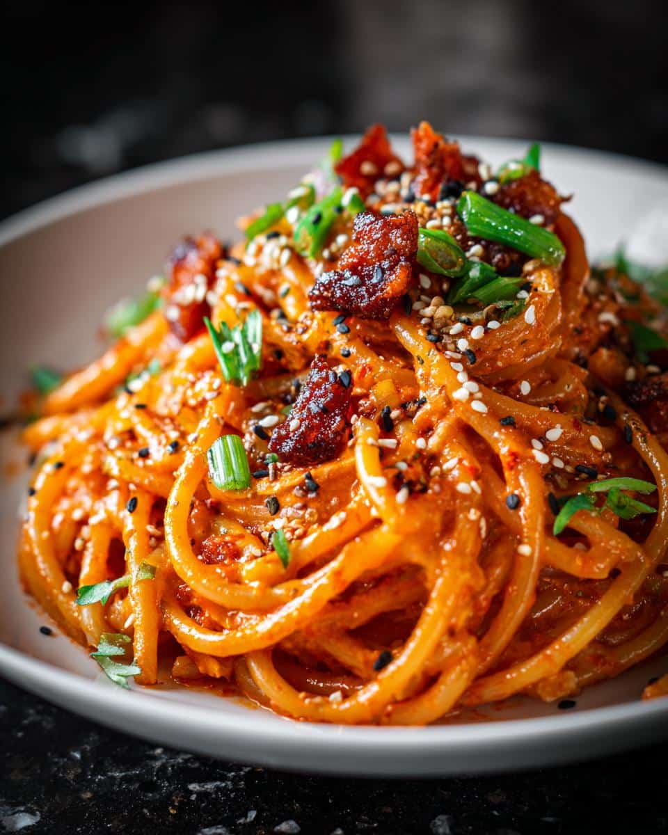 Spicy Gochujang Cream Pasta - detail 3