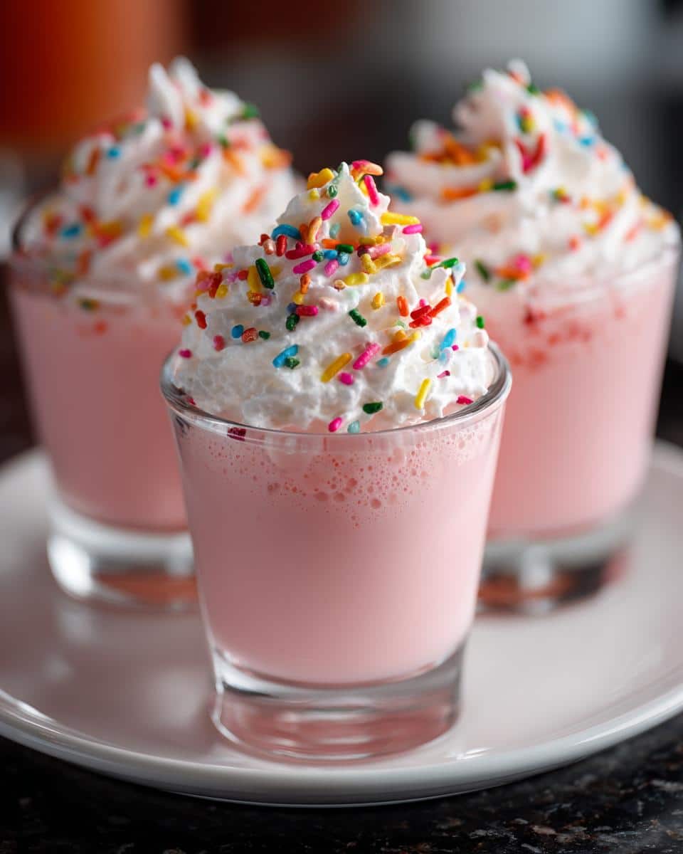 Strawberry Milkshake Shot Cups - detail 2