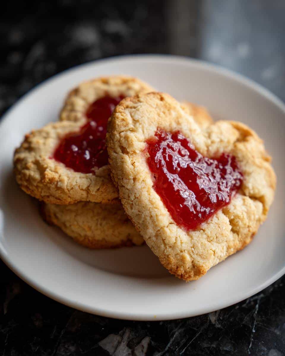 Strawberry Oatmeal Heart Cookies - detail 1