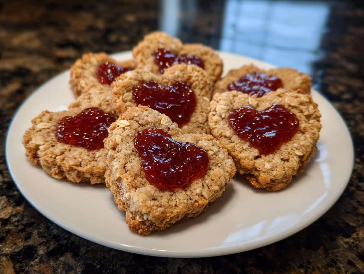 Irresistible Strawberry Oatmeal Heart Cookies in 30 Minutes