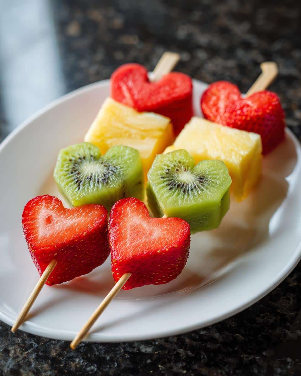 Tropical Heart Fruit Kabobs - detail 2