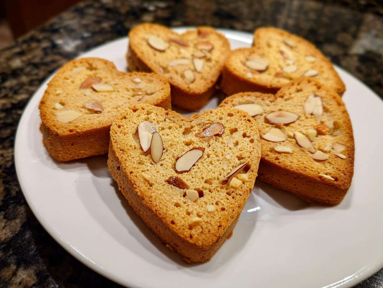 Irresistible Valentine Almond Biscotti Hearts in 3 Simple Steps