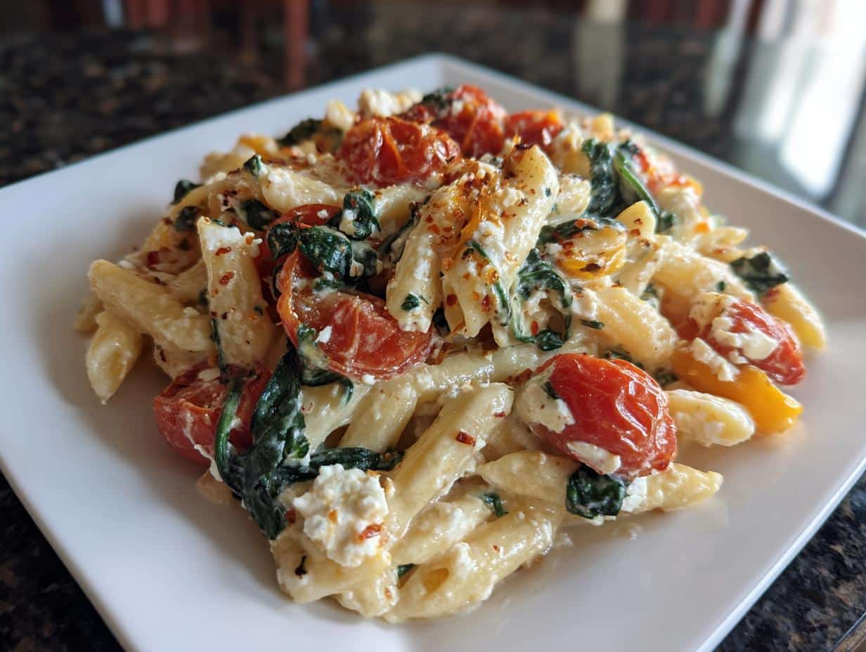 Viral Baked Feta Pasta with Spinach: 30-Minute Bliss