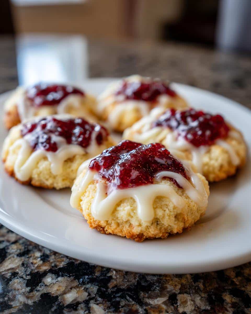 White Chocolate Raspberry Shortbread Cookies - detail 1