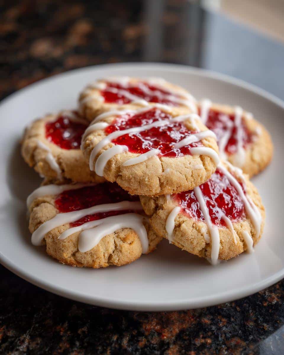 White Chocolate Raspberry Shortbread Cookies - detail 3