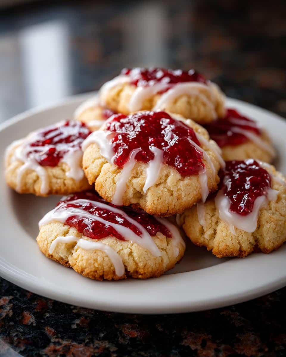 White Chocolate Raspberry Shortbread Cookies - detail 4